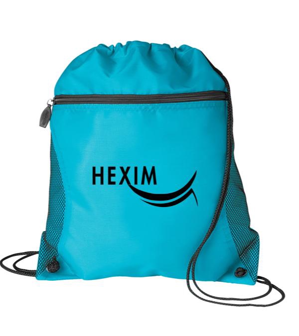 Mesh Pocket Drawstring Bag