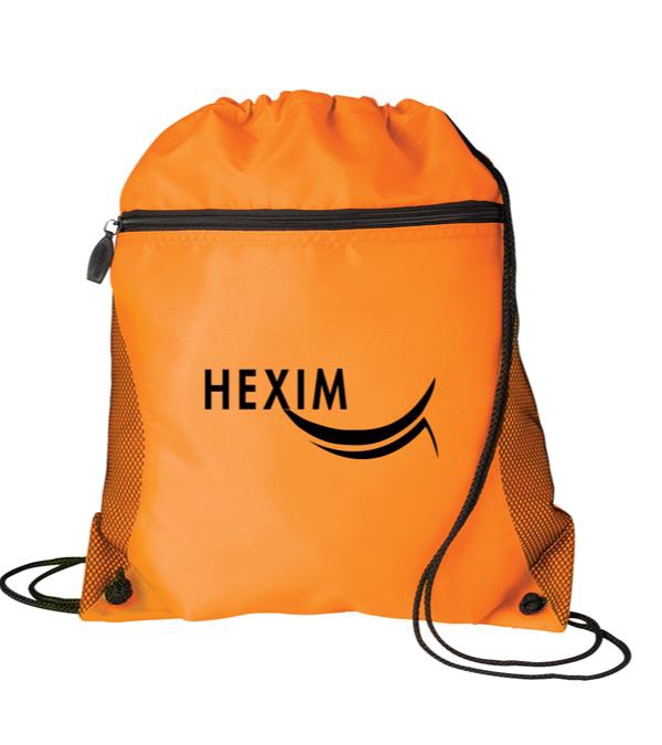 Mesh Pocket Drawstring Bag