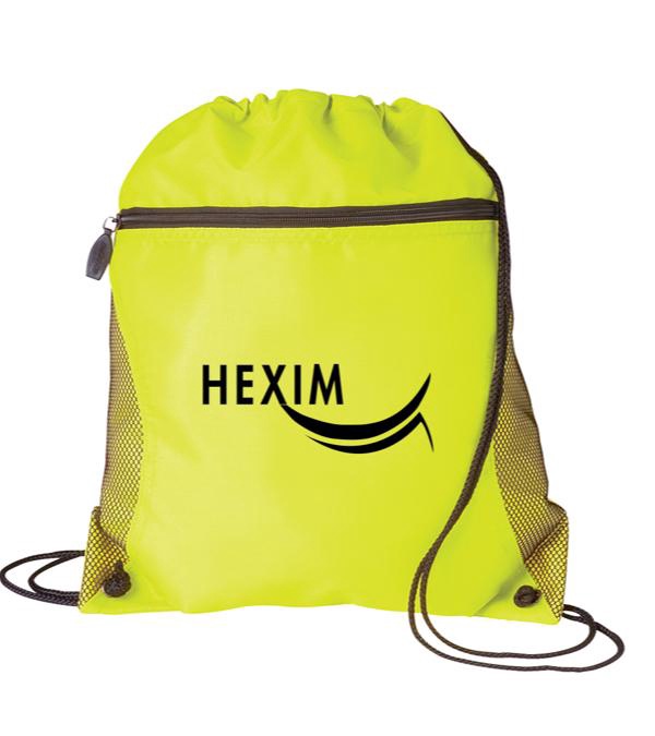 Mesh Pocket Drawstring Bag