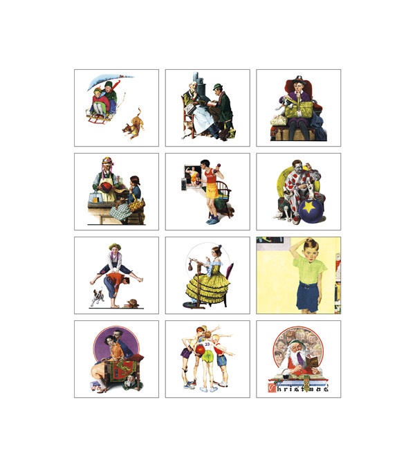 Norman Rockwell Mini Wall Calendar