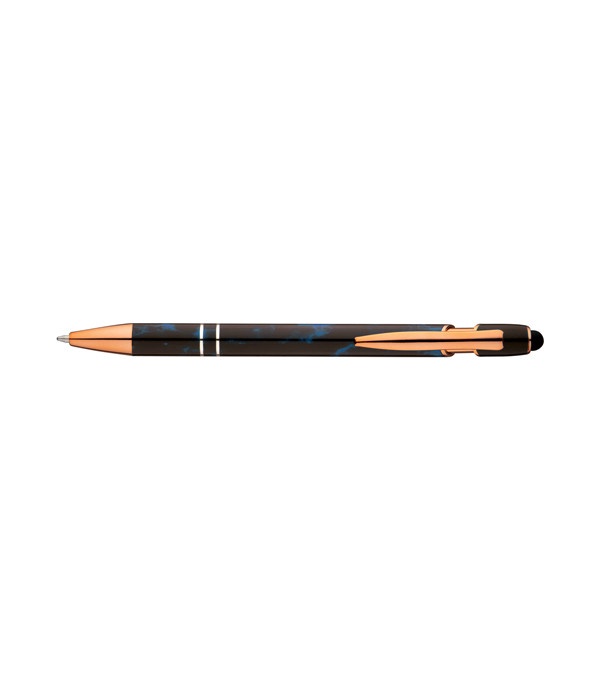 Palazzo Black Marble Stylus Copper Pen