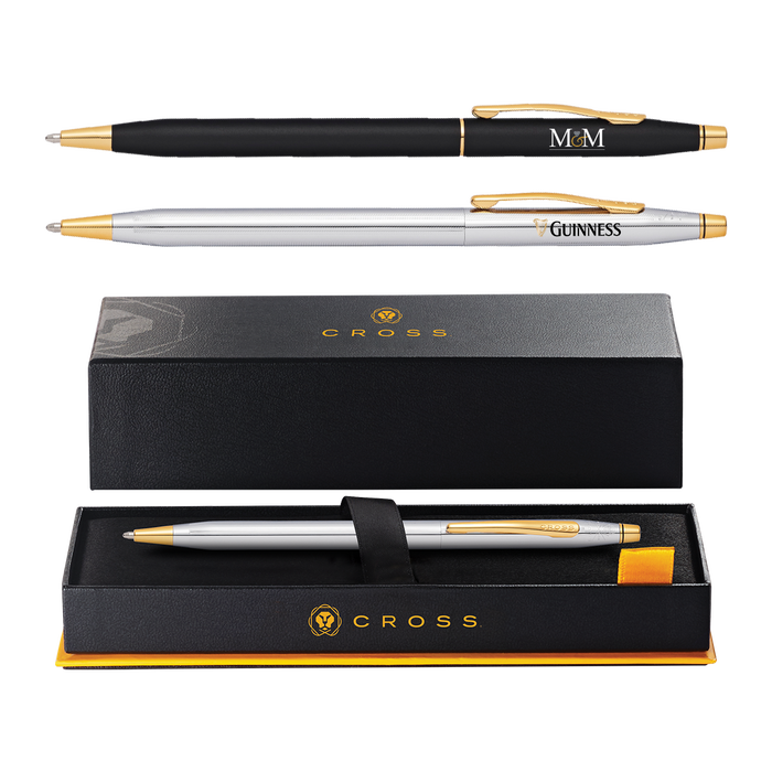 Cross® Classic Century Ballpoint Pen with 23kt Gold Plated Appointments-Full Color Digital