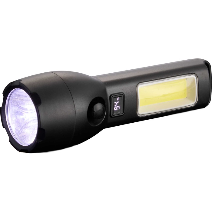 Solar Powered Rechargeable 130 Lumen COB Flashlight