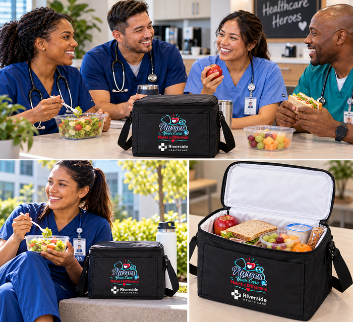 Nurses Care Lunch Bag Cooler with Personalization