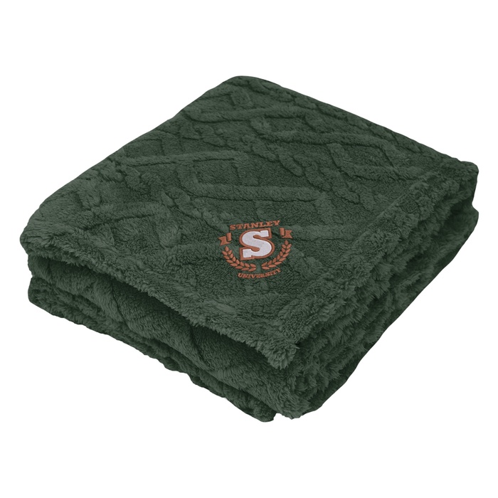 Happy Holidays Alpine rPET Sherpa Blanket