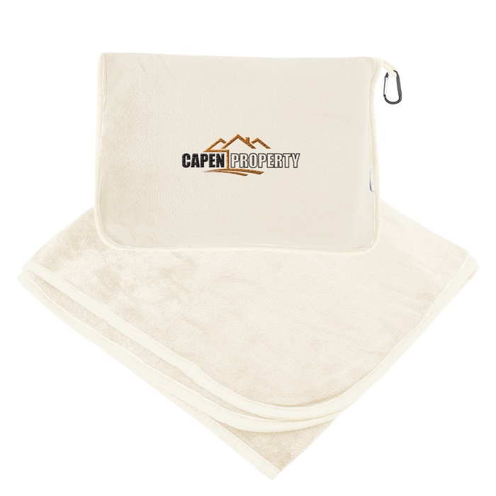 En Route rPET Travel Blanket With Trolley Pillow Pouch