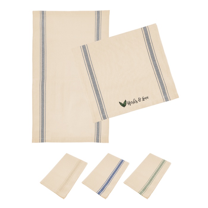 Cotton Stripe Tea Towel