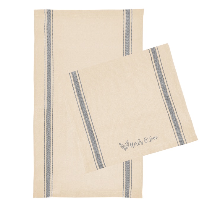 Cotton Stripe Tea Towel
