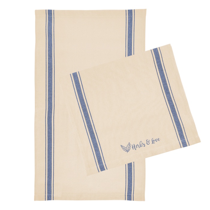 Cotton Stripe Tea Towel