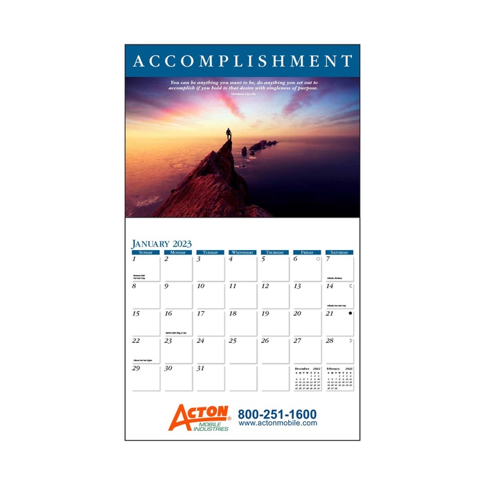 Achieve Custom Wall Calendar