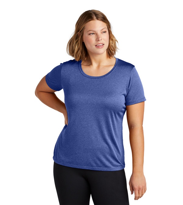 Sport-Tek® Ladies Heather Contender Scoop Neck Tee - Screen Print