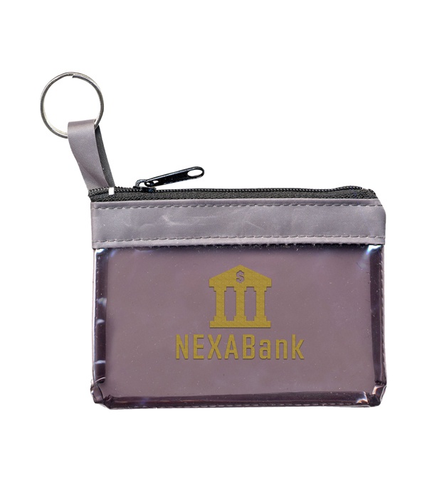 The Rainbow Translucent/ Crystal Clear Zip Pouches w/ Key Ring