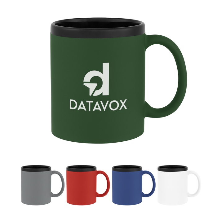 11 Oz. Smooth Rubberized Finish Mug