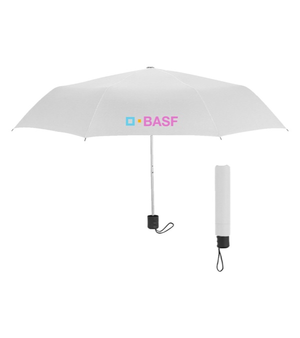 Arc Telescopic Umbrella with 100% RPET Canopy - 42&quot; - Heat Transfer
