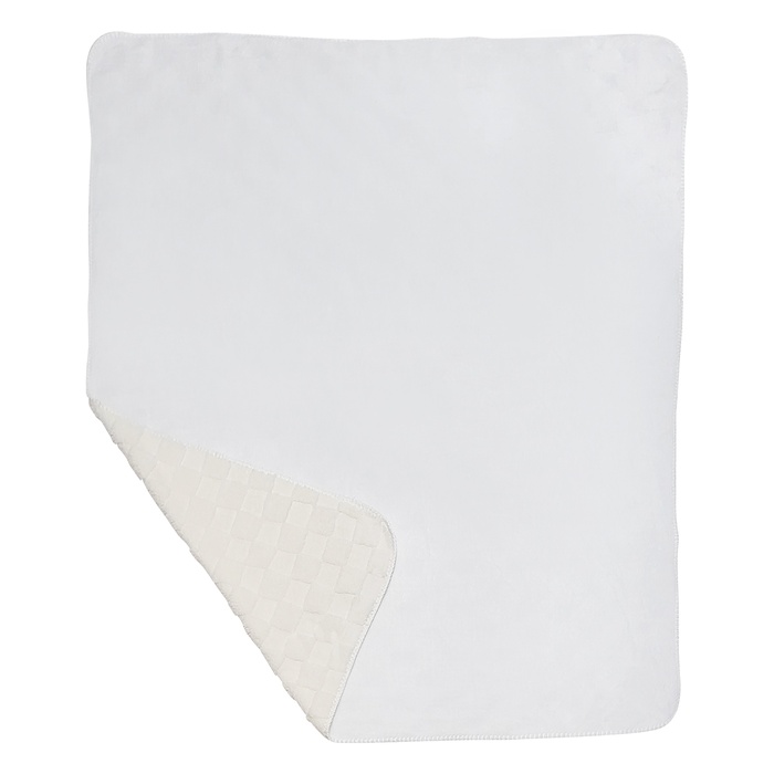 50 X 60 Checkerboard Knit Sherpa Blanket