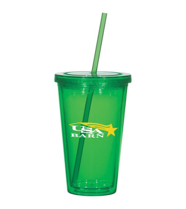 16 oz. Newport Acrylic Tumbler With Straw