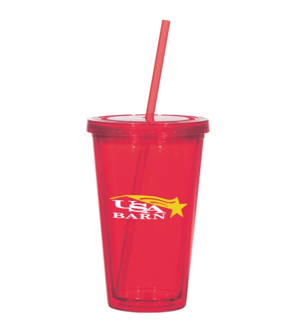 16 oz. Newport Acrylic Tumbler With Straw