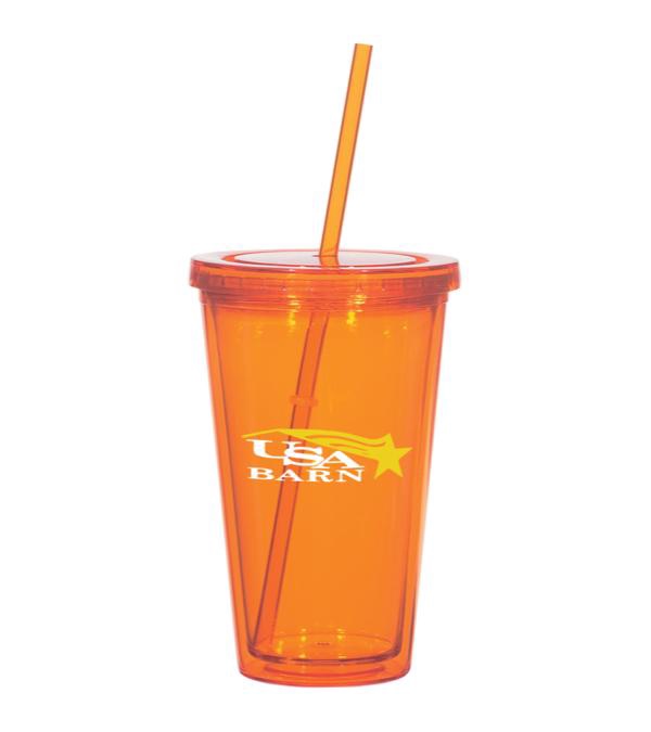 16 oz. Newport Acrylic Tumbler With Straw