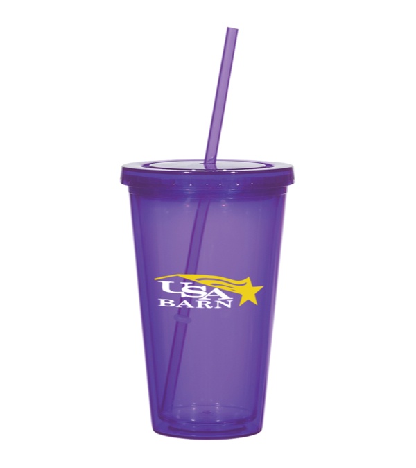 16 oz. Newport Acrylic Tumbler With Straw