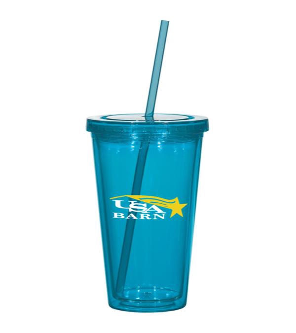 16 oz. Newport Acrylic Tumbler With Straw