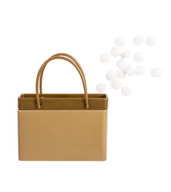Gold Shopping Bag Mint Tin