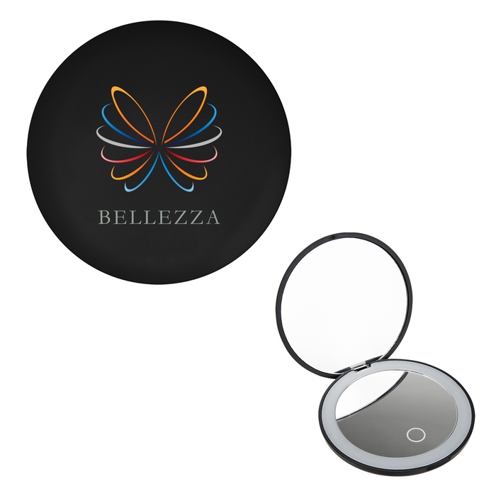 LED Mirror With Dual Magnification