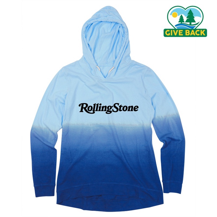 ACE Ladies Ombre Long Sleeve Hooded T-shirt