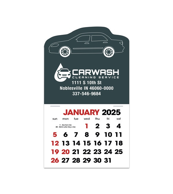 2-Color Stick Up Grid, English (14-Month) Car Shape