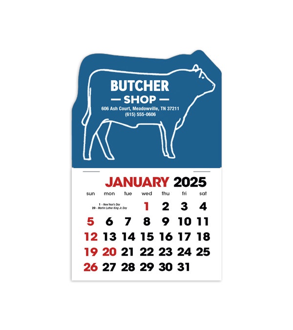 2-Color Stick Up Grid, English (14-Month) Bull
