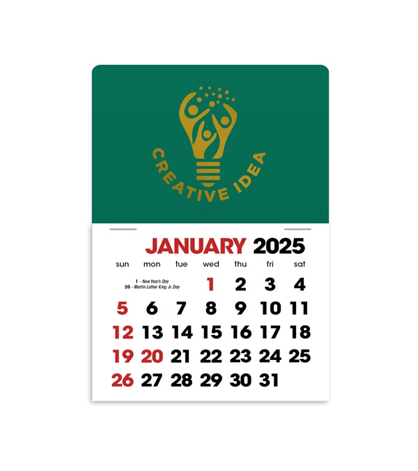 2-Color Stick Up Grid, English (14-Month) Rectangle Shape
