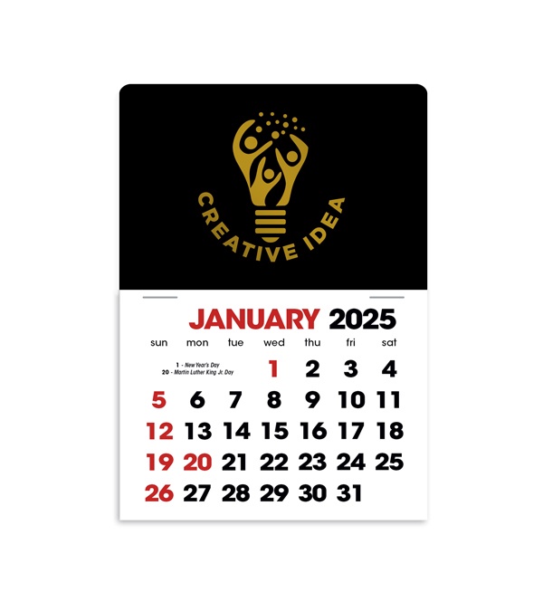 2-Color Stick Up Grid, English (14-Month) Rectangle Shape