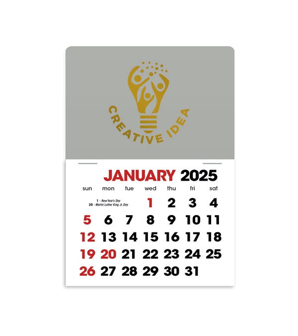 2-Color Stick Up Grid, English (14-Month) Rectangle Shape