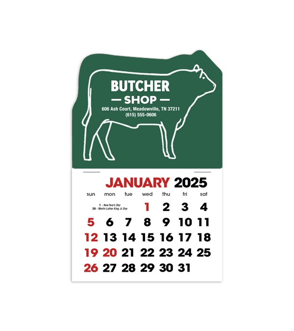 2-Color Stick Up Grid, English (14-Month) Bull