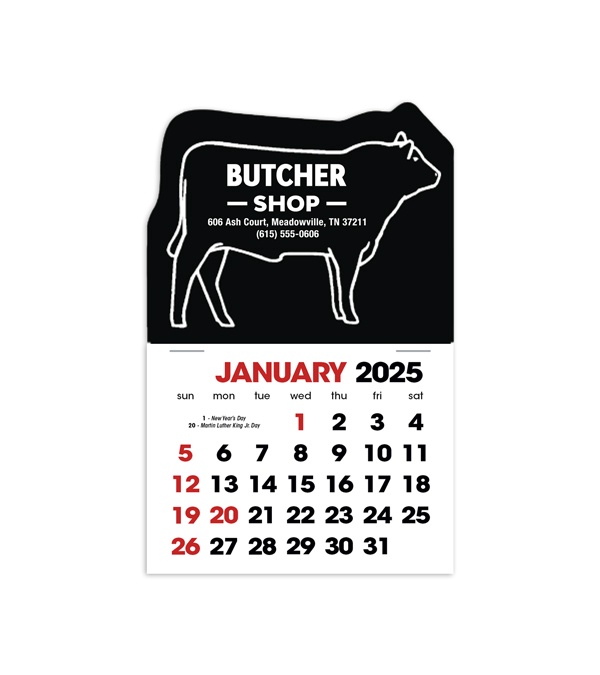 2-Color Stick Up Grid, English (14-Month) Bull