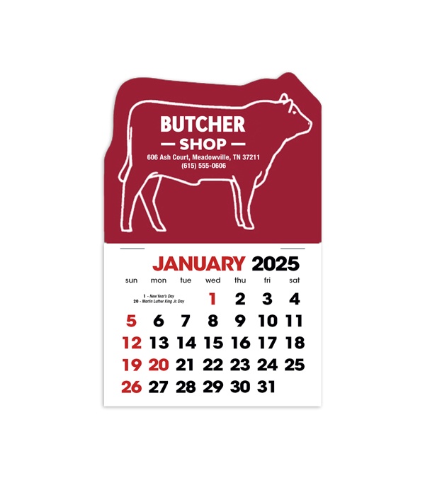 2-Color Stick Up Grid, English (14-Month) Bull