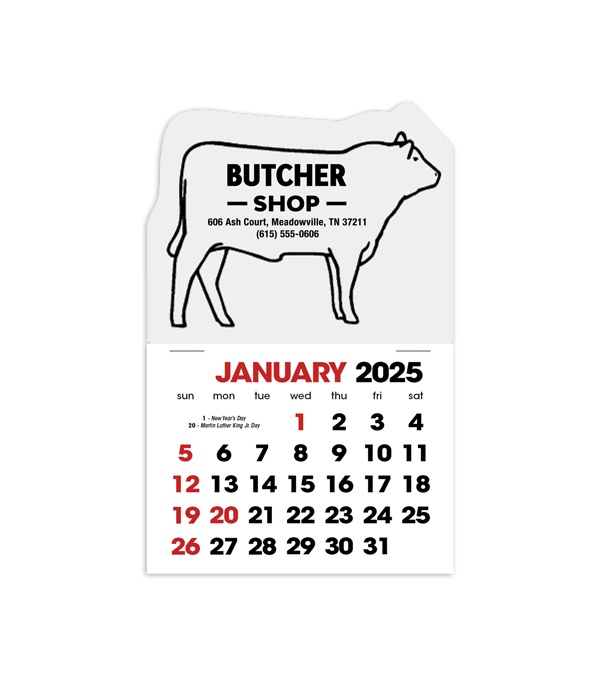 2-Color Stick Up Grid, English (14-Month) Bull