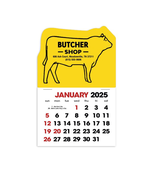 2-Color Stick Up Grid, English (14-Month) Bull