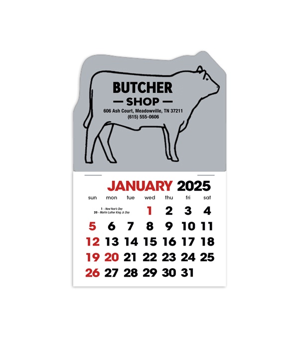 2-Color Stick Up Grid, English (14-Month) Bull