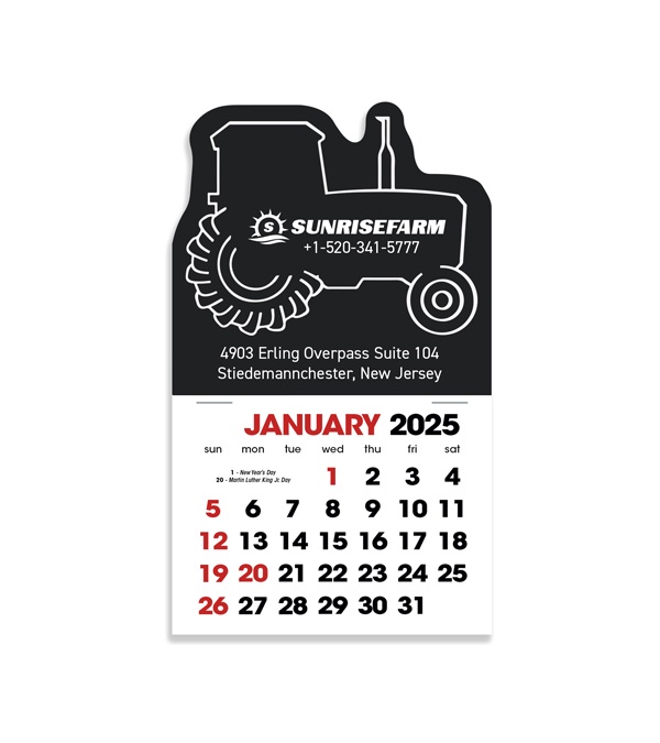 2-Color Stick Up Grid, English (14-Month) Tractor