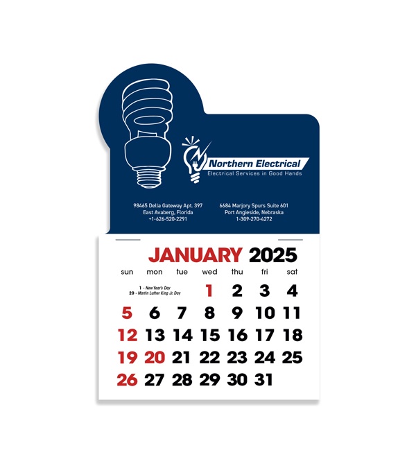 2-Color Stick Up Grid, English (14-Month) Fluorescent Light Bulb