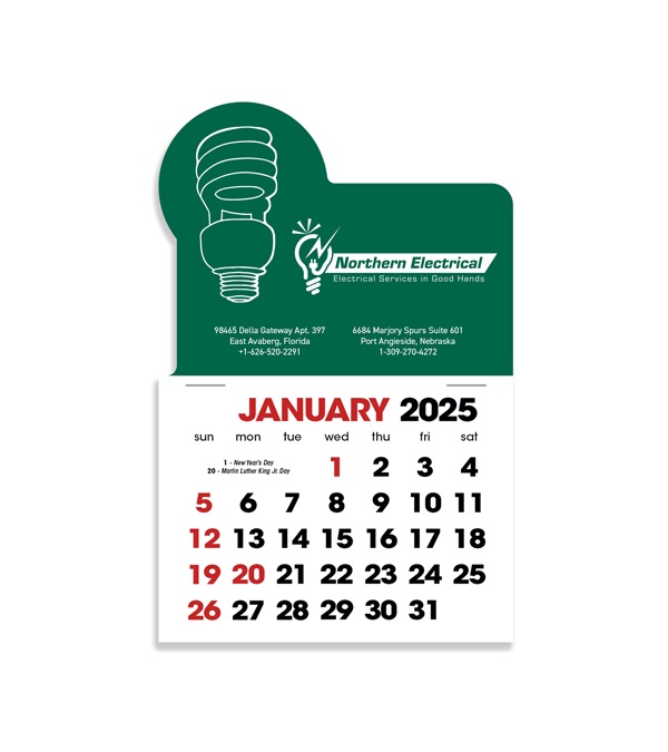 2-Color Stick Up Grid, English (14-Month) Fluorescent Light Bulb