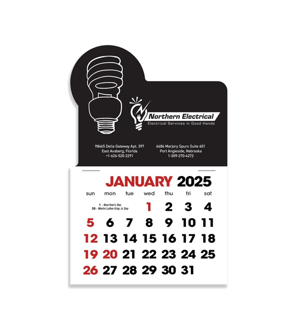 2-Color Stick Up Grid, English (14-Month) Fluorescent Light Bulb