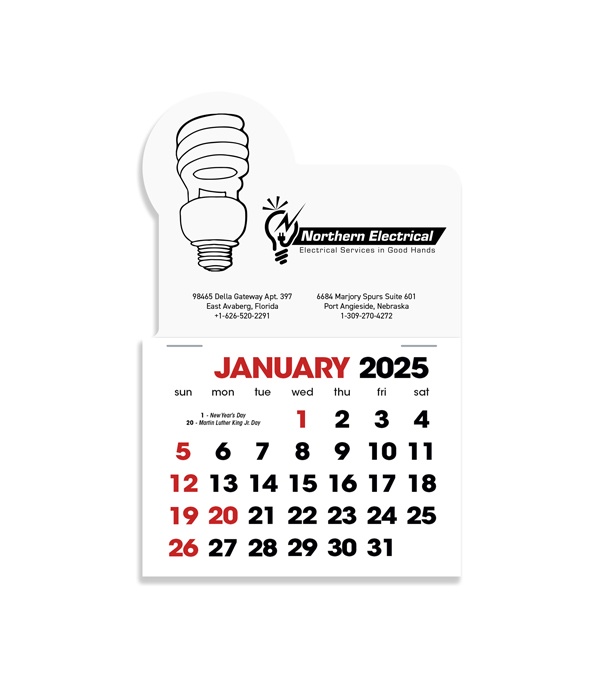 2-Color Stick Up Grid, English (14-Month) Fluorescent Light Bulb