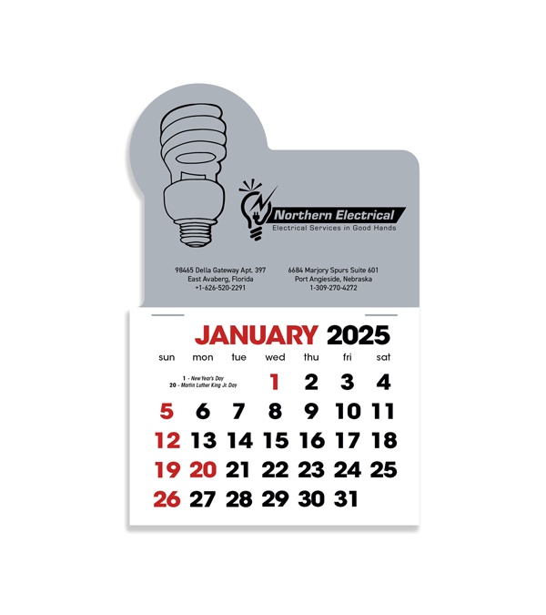 2-Color Stick Up Grid, English (14-Month) Fluorescent Light Bulb