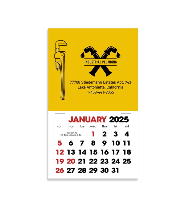 2-Color Stick Up Grid, English (14-Month) Pipe Wrench