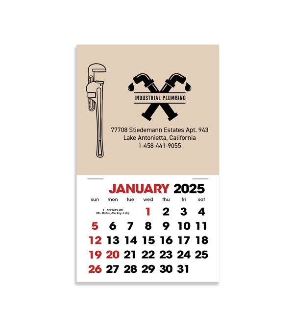 2-Color Stick Up Grid, English (14-Month) Pipe Wrench