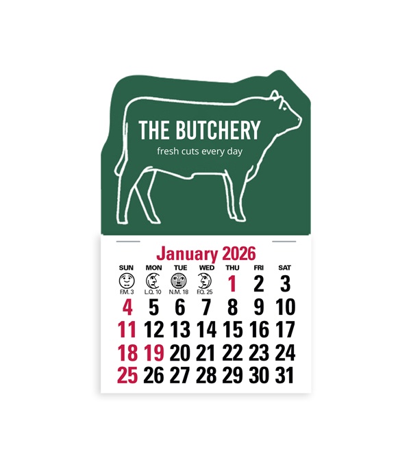 2-Color Stick Up Grid, English (13-Month) Bull 2026