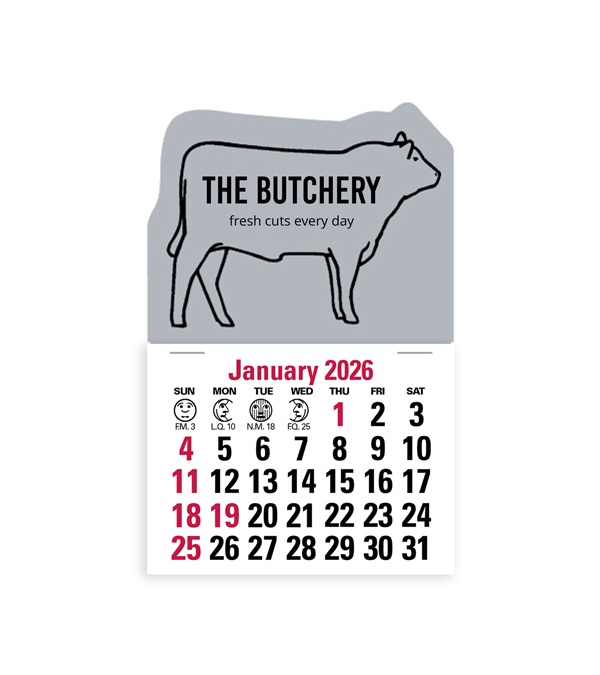 2-Color Stick Up Grid, English (13-Month) Bull 2026
