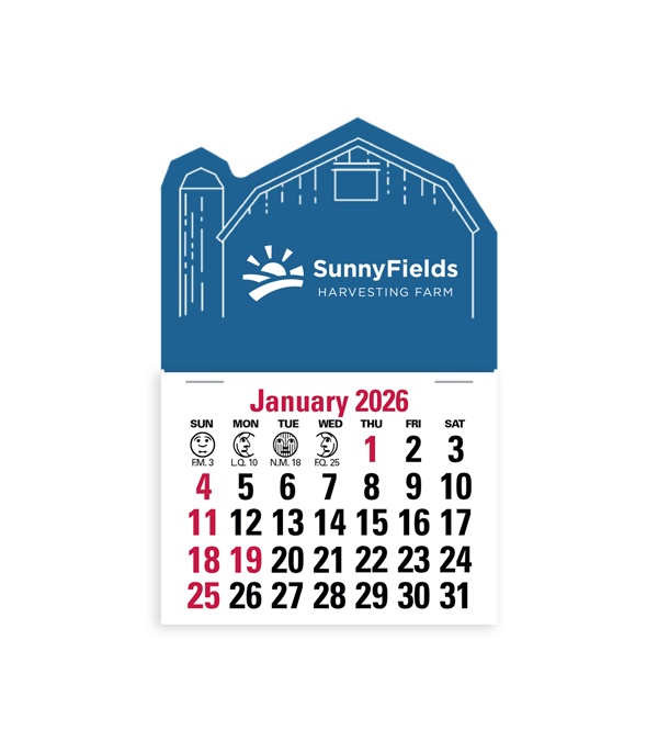 2-Color Stick Up Grid, English (13-Month) Barn 2026