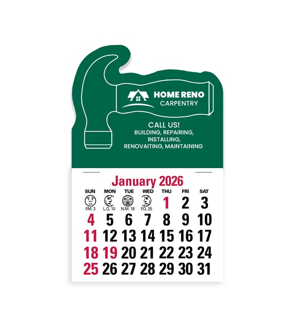 2-Color Stick Up Grid, English (13-Month) Hammer 2026